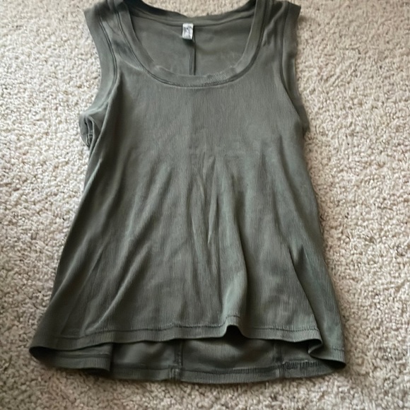 Free People Women's Avenue Print Tank Top Green Size Medium